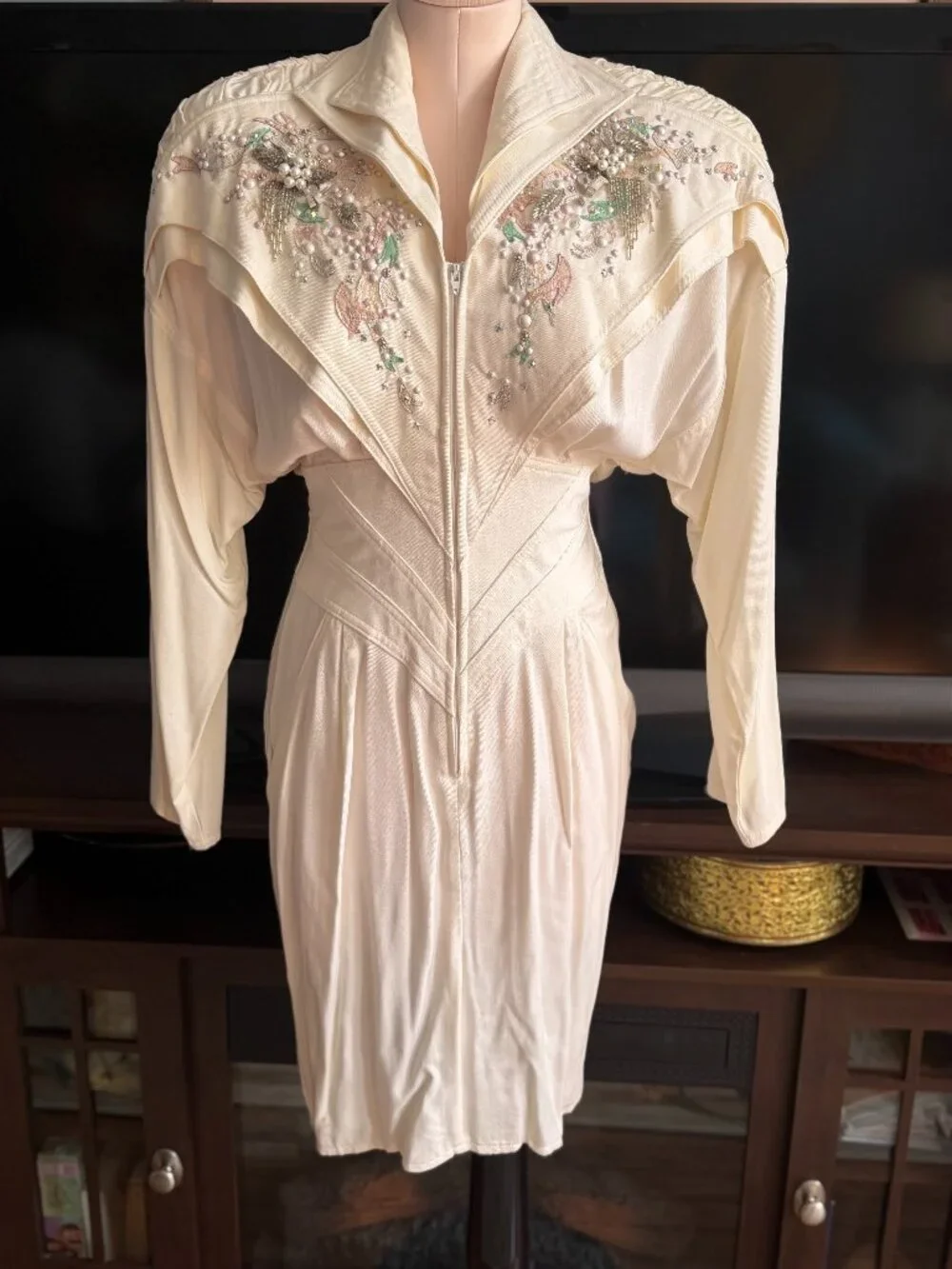 Vintage IIF 80's beaded dress - Picture 1 of 16